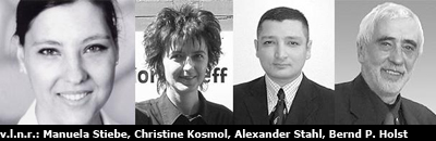 PR Group Freiwilligenbörse Hamburg: Manuela Stiebe, Christine Kosmol, Alexander Stahl, Bernd P. Holst